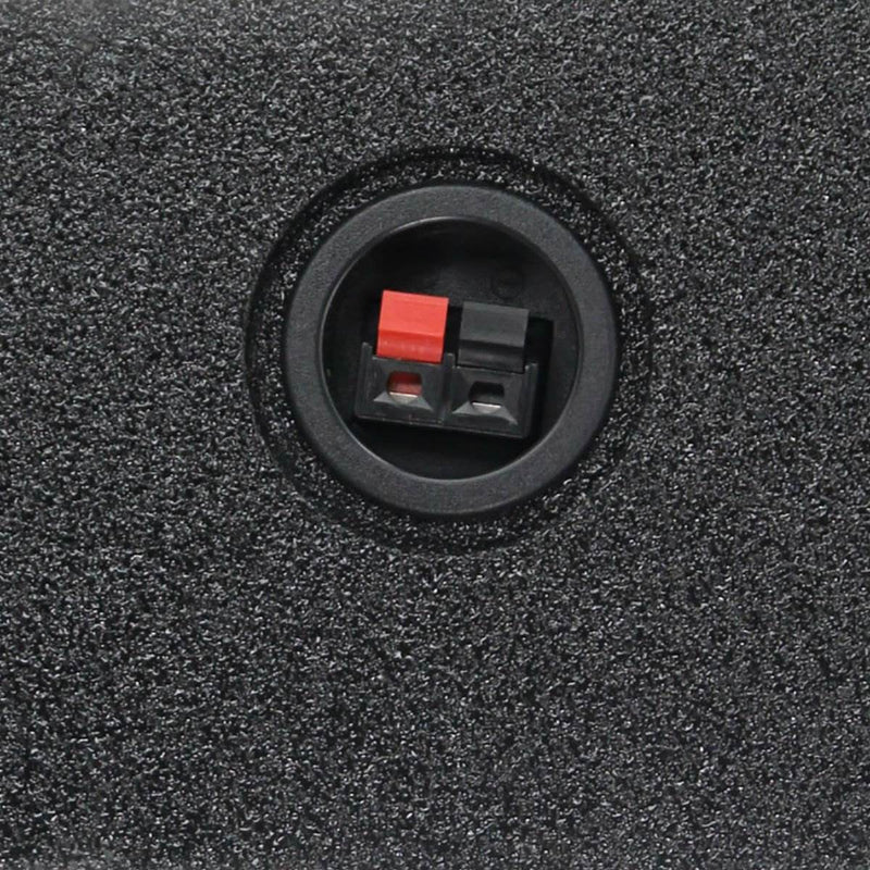 Q-Power Single 10-Inch Universal Downfire/Behind Seat Subwoofer Sub Box (2 Pack)