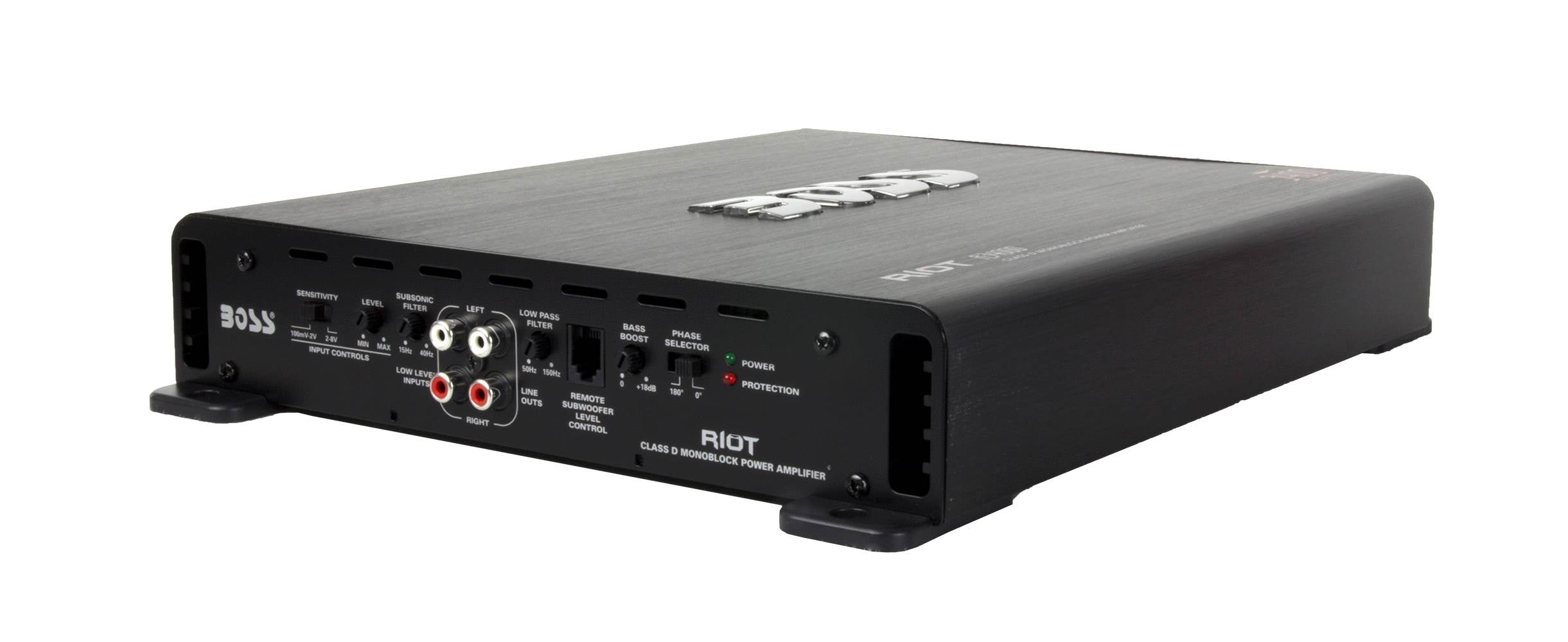 BOSS R3400D Riot 3400W Mono Block Class D Car Audio Power Amplifier (2 Pack)