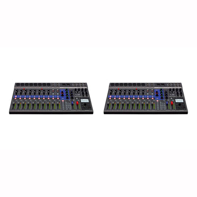 Zoom L12 LiveTrak 12 Channel Pro Digital Mixer and Multitrack Recorder (2 Pack)