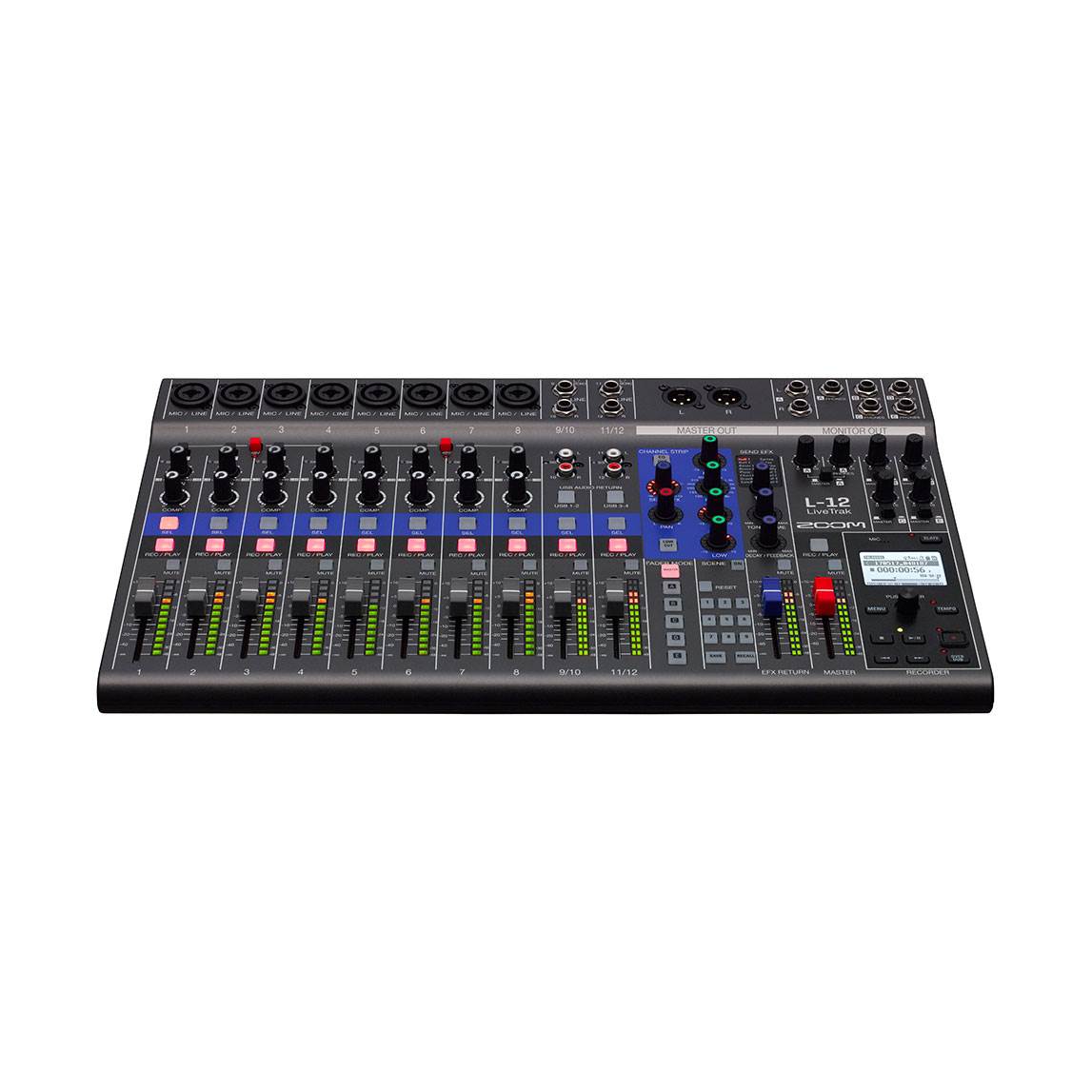 Zoom L12 LiveTrak 12 Channel Pro Digital Mixer and Multitrack Recorder (2 Pack)