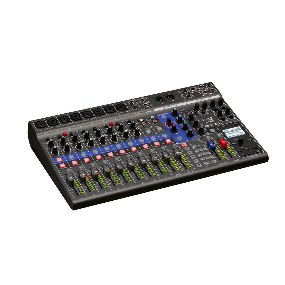 Zoom L12 LiveTrak 12 Channel Pro Digital Mixer and Multitrack Recorder (2 Pack)
