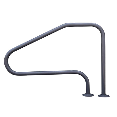 Saftron RTD-448-GG 4 Bend Swimming Pool Mounted Polymer Handrail, Gray (2 Pack) - VMInnovations