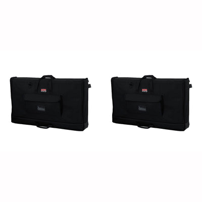 Gator Cases Medium Padded 27 to 32" LCD Screen Transport Carrying Bag (2 Pack)