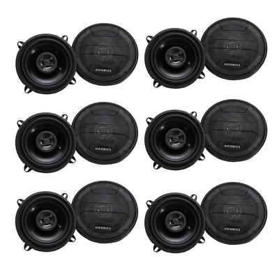Hifonics Zeus 200 Watt 5.25 Inch 2 Way 4 Ohm Car Audio Coaxial Speakers (6 Pack) - VMInnovations
