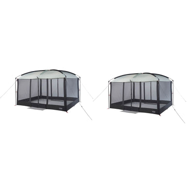 Wenzel Outdoor UV Protect SmartShade Water Repellent Screen Tent, Gray (2 Pack)