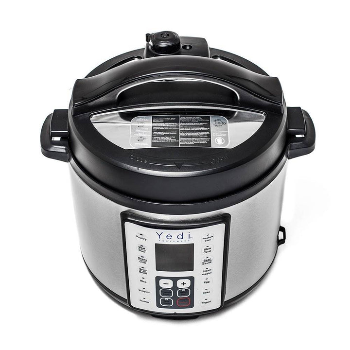 Yedi Houseware 9 in 1 6Qt Stainless Steel Pressure Cooker, Silver (For Parts)