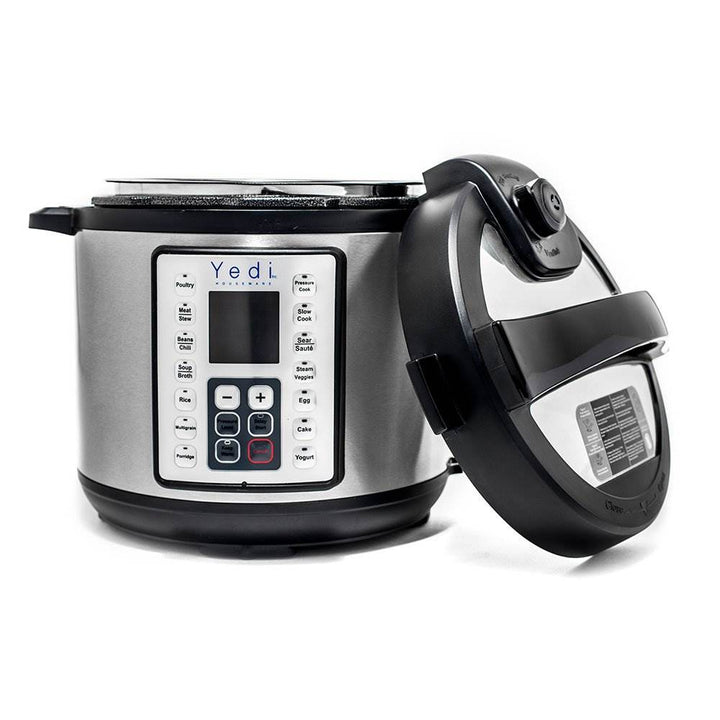 Yedi Houseware 9 in 1 6Qt Stainless Steel Pressure Cooker, Silver (For Parts)