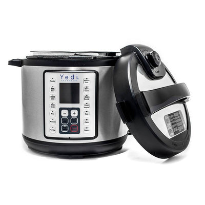 Yedi Houseware 9 in 1 6Qt Stainless Steel Pressure Cooker, Silver (For Parts) - VMInnovations