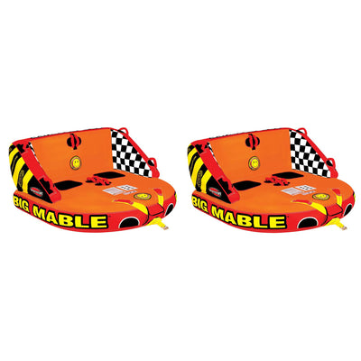 Sportsstuff Inflatable Big Mable Sitting Double Rider Towable Boat Tube (2 Pack)