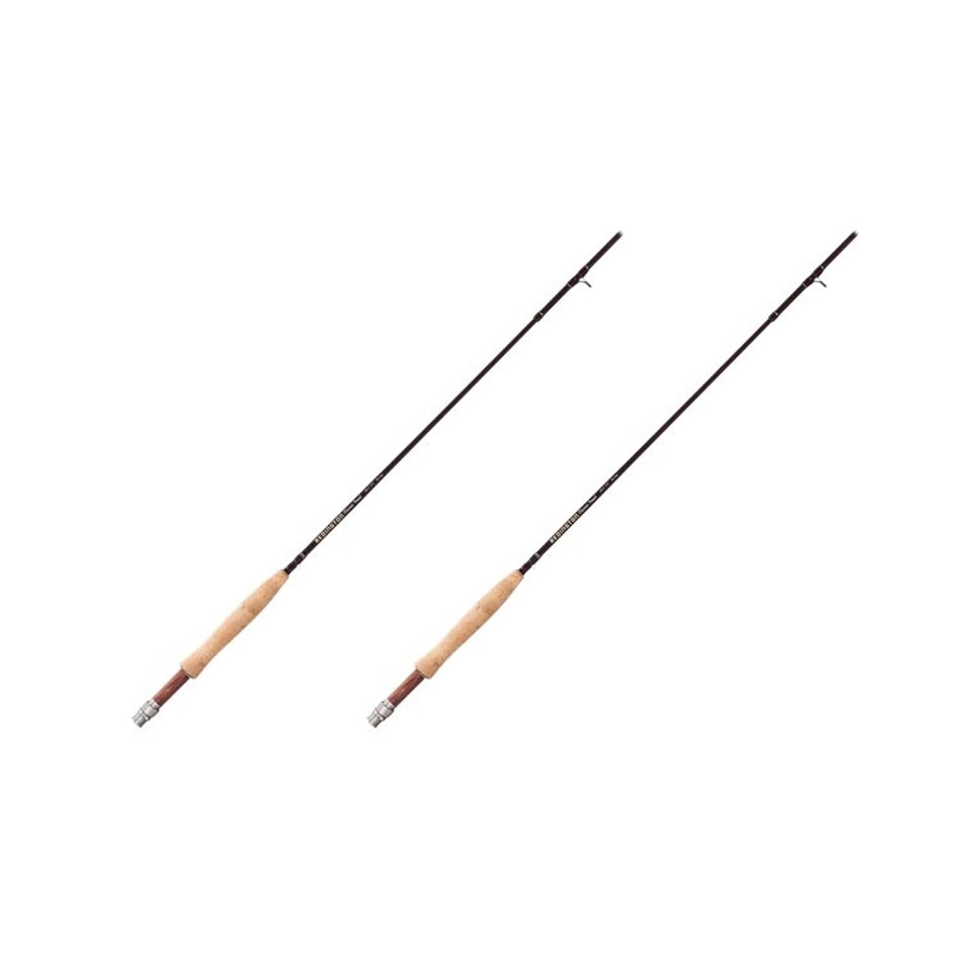 Redington Lightweight 4 Piece Classic Trout Angler Fly Fishing Rod, Red (2 Pack)