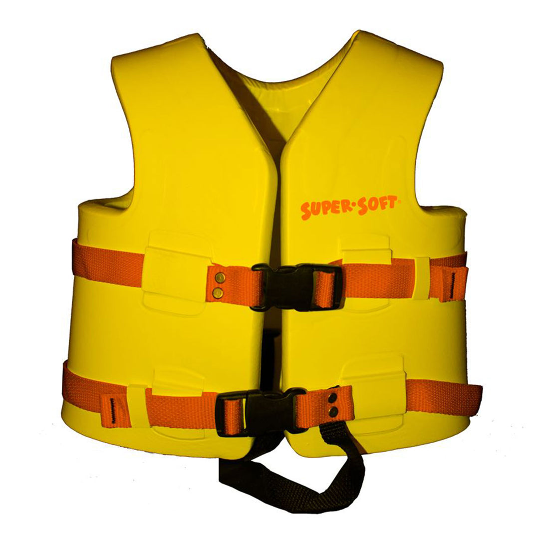 TRC Recreation Super Soft Life Jacket Swim Safety Vest, X Small, Yellow (Used)