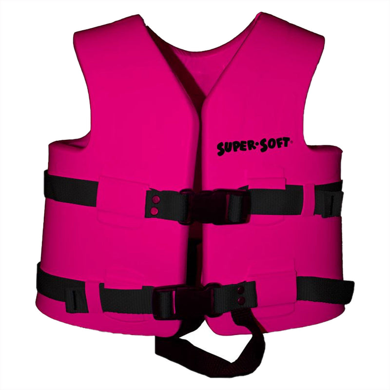 TRC Super Soft Child Life Jacket Swim Vest, X Small, Flamingo Pink (Used)