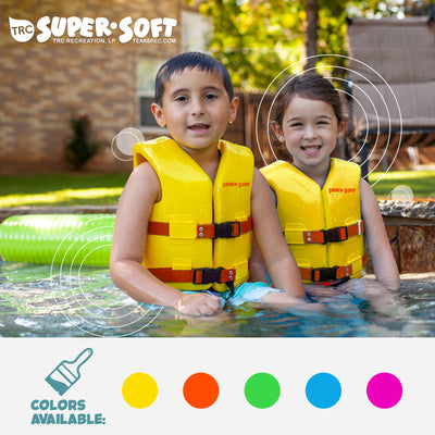 TRC Super Soft Child Life Jacket Swim Safety Vest, Small, Yellow (Used) - VMInnovations