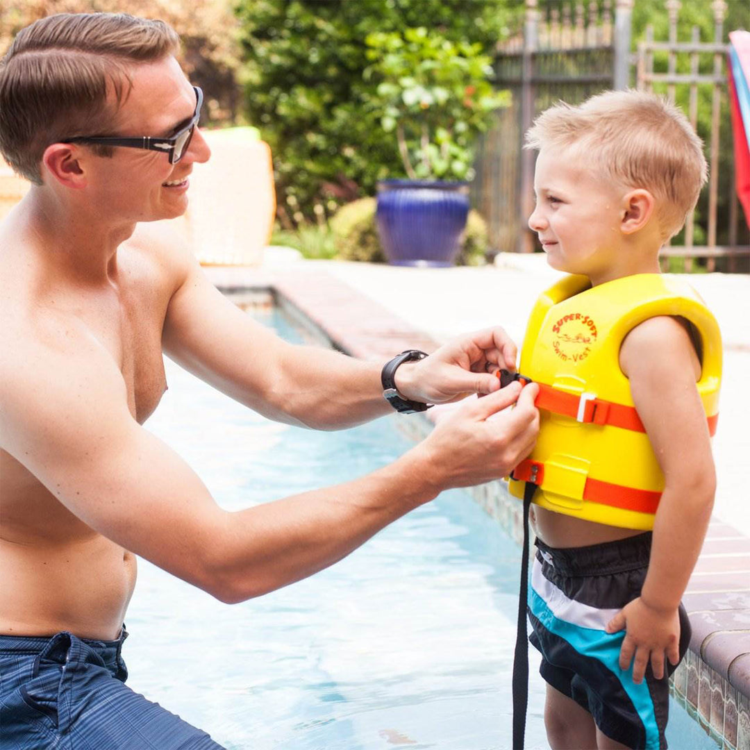TRC Super Soft Child Life Jacket Swim Safety Vest, Small, Marina Blue (Used) - VMInnovations