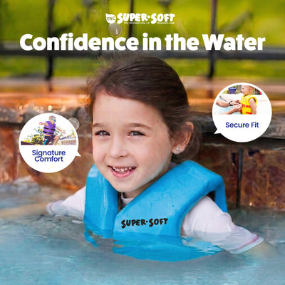 TRC Recreation Super Soft Child Life Jacket Swim Safety Vest, Small, Marina Blue - VMInnovations