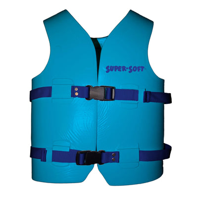 TRC Recreation Child's Vinyl Life Jacket Vest, 50 to 90Lbs, Medium Blue (Used) - VMInnovations