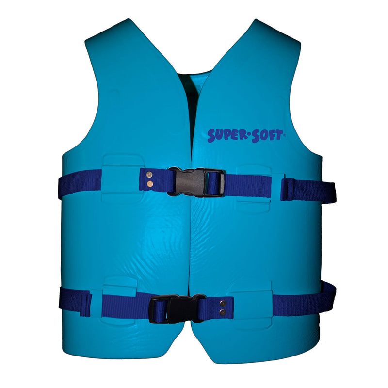 TRC Recreation Super Soft Child Medium Pool Life Jacket, Marina Blue (Open Box)