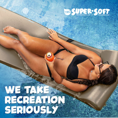 TRC Recreation Sunsation 1.75" Thick Foam Lounger Pool Float, Bronze (Open Box) - VMInnovations