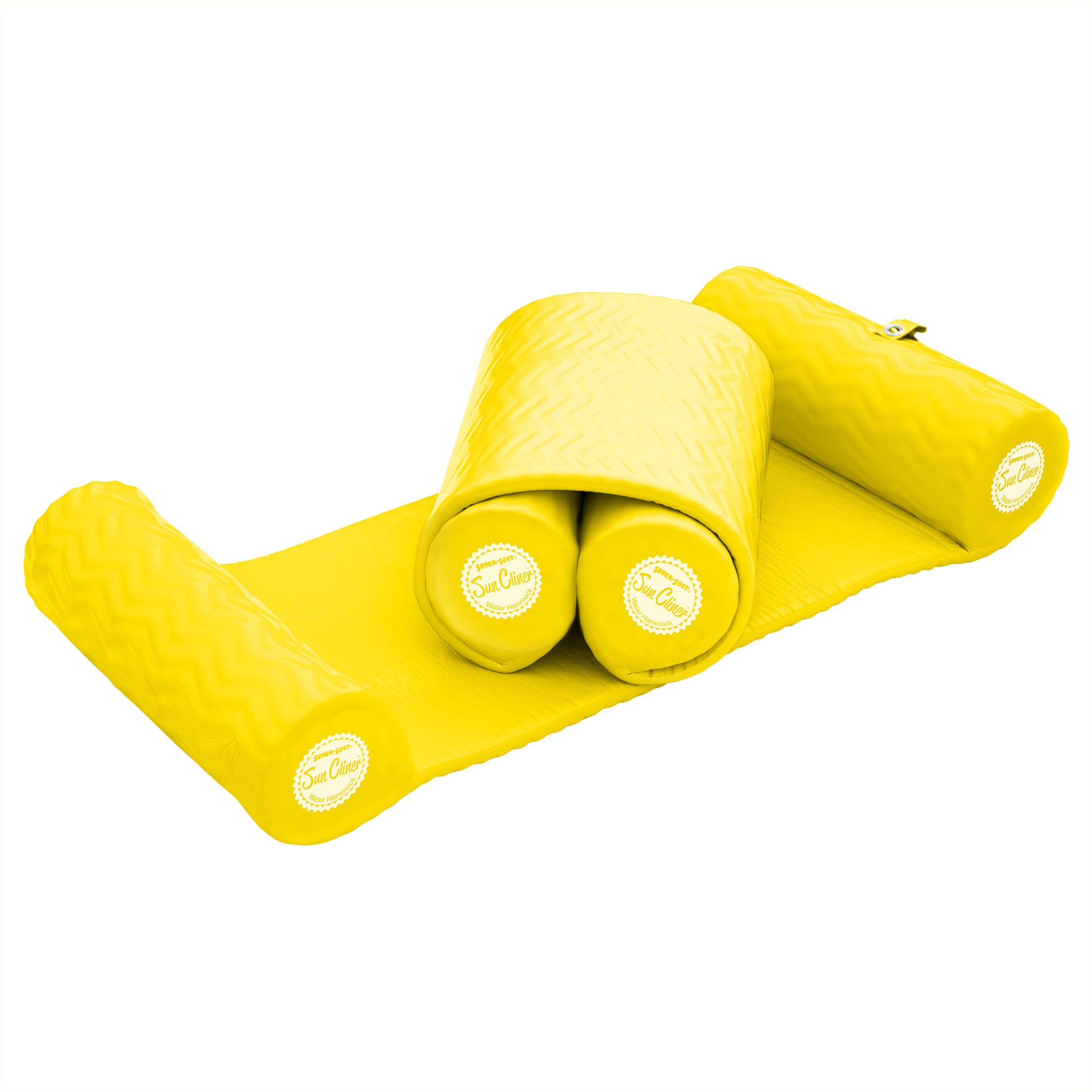 TRC Recreation Super Soft Sun Cliner Pool Float Water Hammock, Yellow (Used)