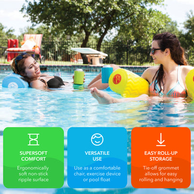 TRC Recreation Soft Sun-Cliner Swimming Pool Float , Yellow (Open Box) - VMInnovations