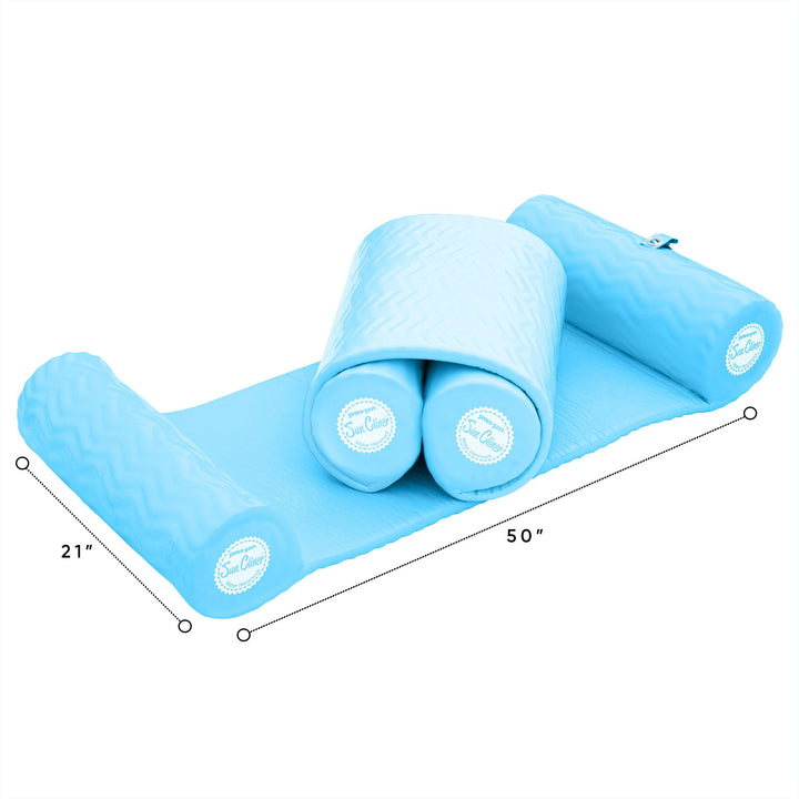 TRC Recreation Super Soft Sun Cliner Pool Water Hammock, Blue Wave (Open Box)