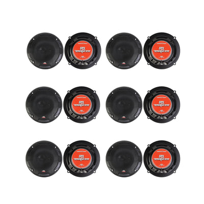MTX Terminator 653 6.5-Inch 90W 3 Way Coaxial Car Audio Speakers Pair (6 Pack)