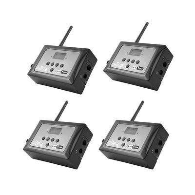 CHAUVET DJ Hub Compact Wireless DFI 2.4 GHz DMX Transmitter or Receiver (4 Pack)