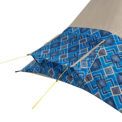 Wenzel 11.5 x 10 Foot 5 Person Ventilated Teepee Camping Tent, Blue (2 Pack)