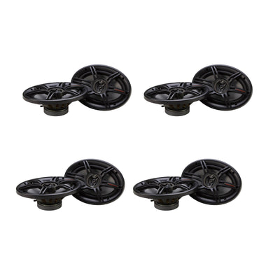 Crunch 400 Watts 6 x 9 Inches 3-Way 4-Ohm Coaxial CS Speakers, Black (4 Pack)