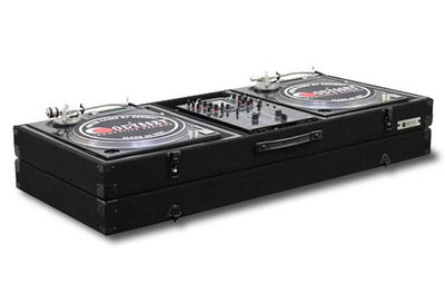 Odyssey Economy Battle Mode Pro DJ Turntable Mixer Coffin Case - Black (2 Pack)