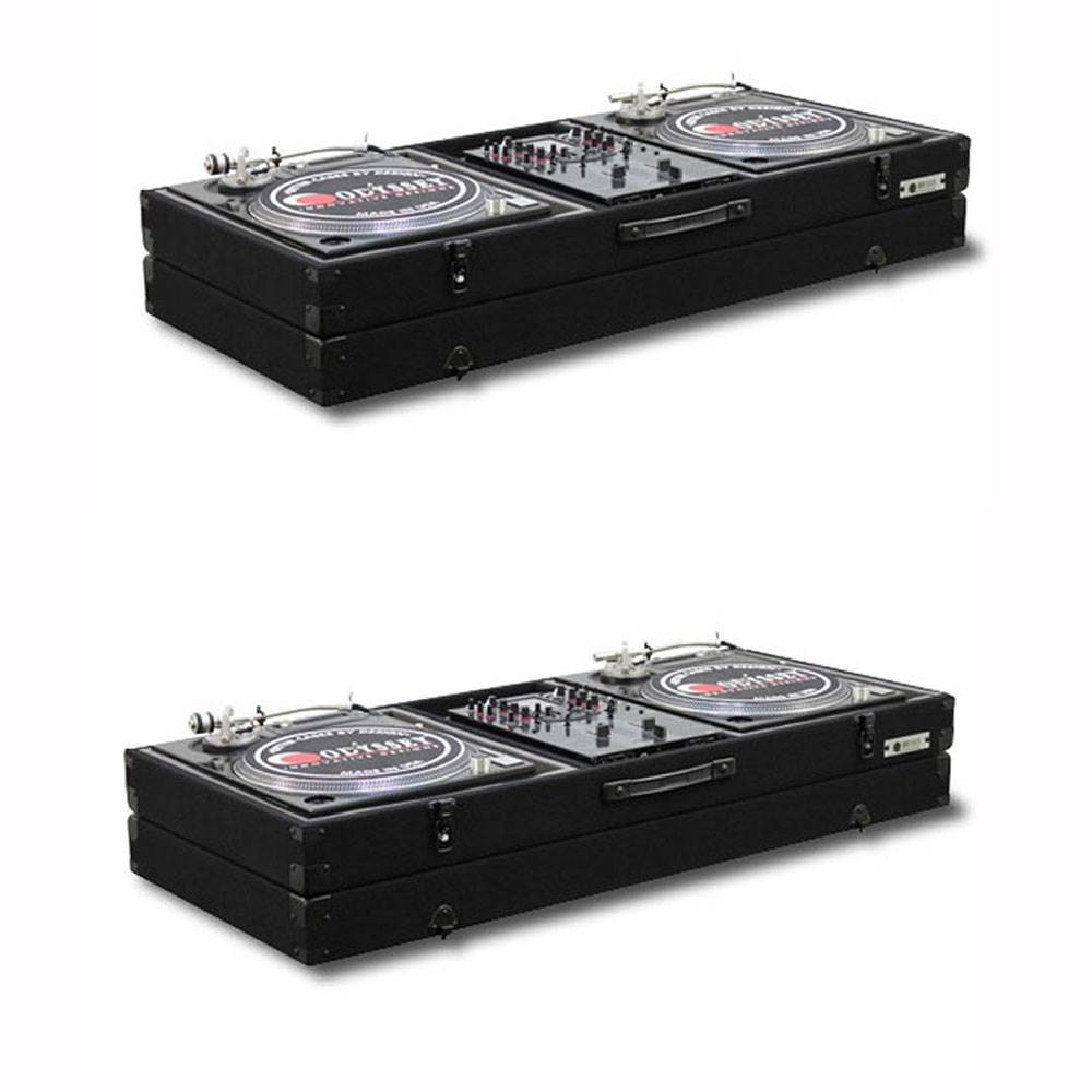 Odyssey Economy Battle Mode Pro DJ Turntable Mixer Coffin Case - Black (2 Pack) - VMInnovations