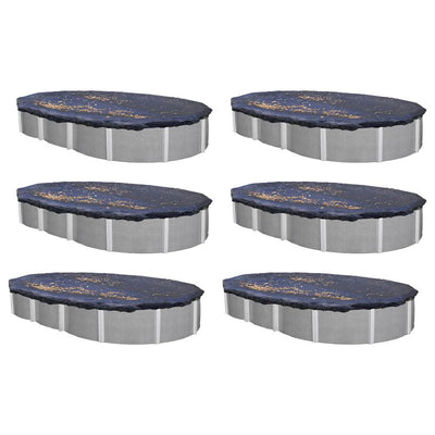 Swimline 21 x 41 Ft. Oval Above Ground Heavy Winter Swimming Pool Cover (6 Pack)