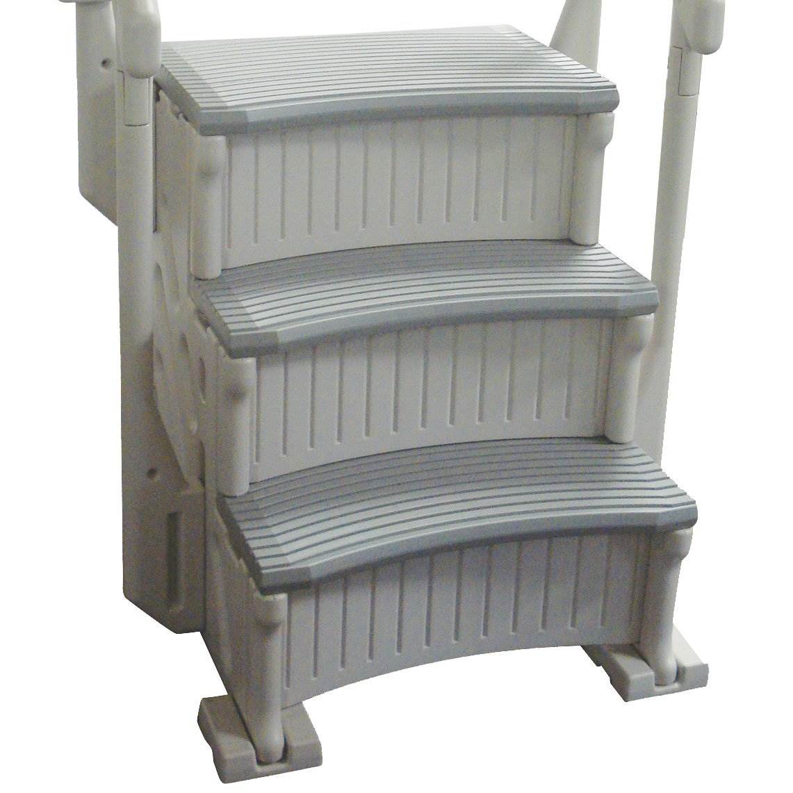 Confer CCXIG Gray Inground Swimming Pool Grand Entry Curve Steps Stairs (6 Pack) - VMInnovations