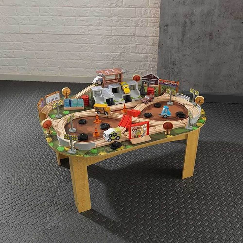 Kidkraft Disney Pixar Cars 3 71 Piece Thunder Hollow Car Race Track Table (Used)