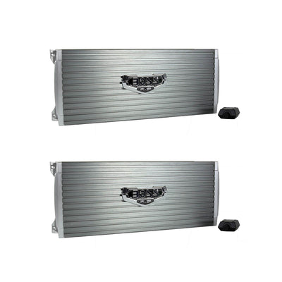 BOSS AUDIO 2400W 4 Channel Car Amplifier Power Amp AR24004 and Remote (2 Pack)