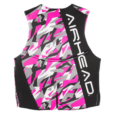 Airhead Camo Cool Neolite Kwik-Dry Pink Life Vest, Womens Small (2 Pack)