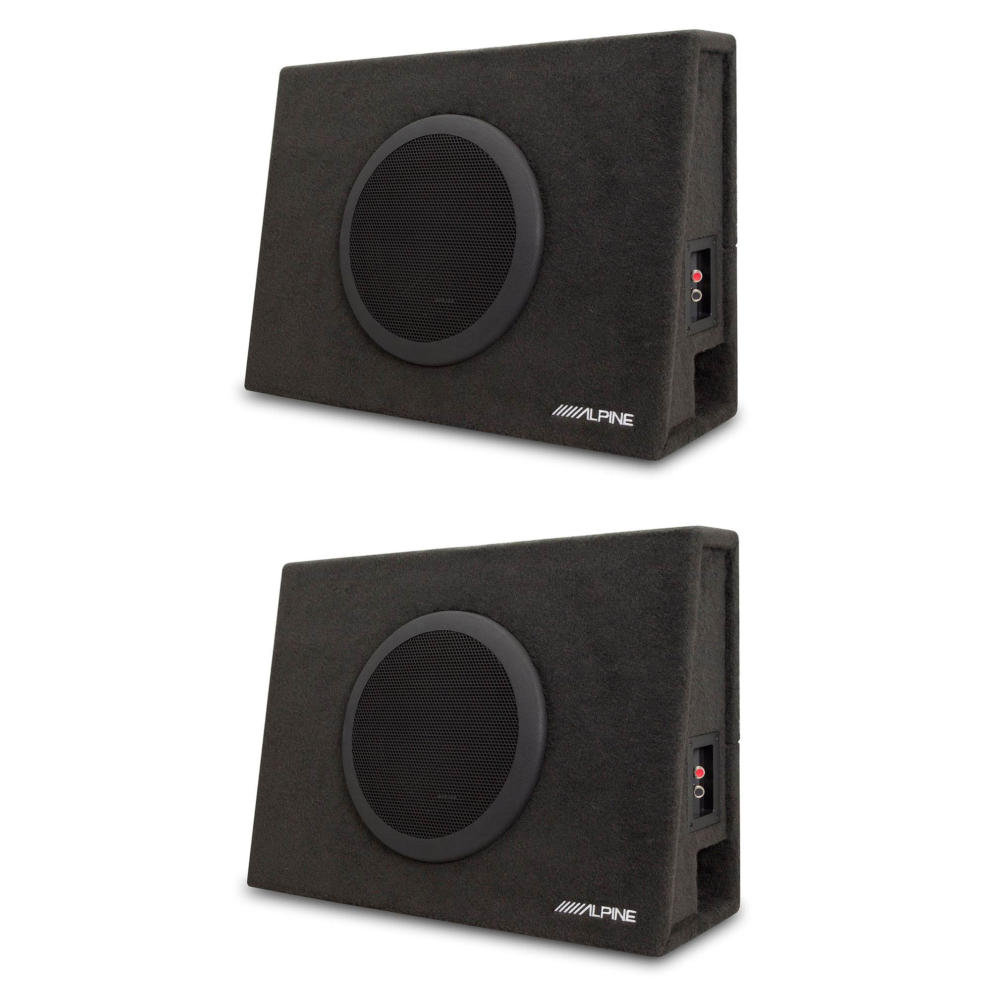 Alpine 10 Inch 1000 Watt Loaded Ported Truck Subwoofer Enclosure Box (2 Pack)