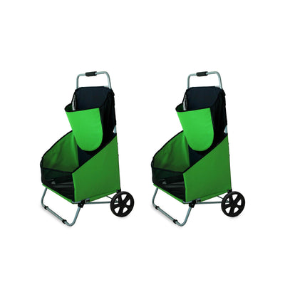 Kokido Poolkart Compact Pool Maintenace Equipment Storage Trolley Cart (2 Pack)