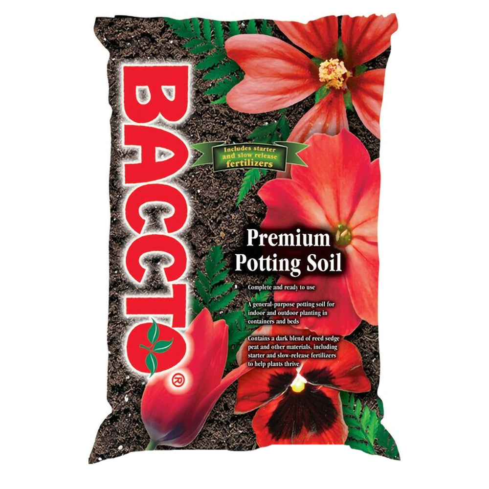 Michigan Peat Baccto All Purpose Potting Soil with Perlite, 25 lbs (6 Pack)