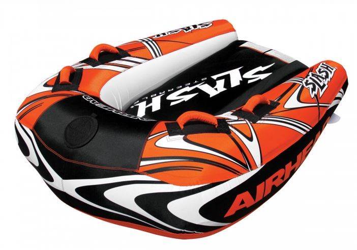 Airhead Slash II Double Rider Inflatable Steerable Boat Towable Tube (2 Pack)