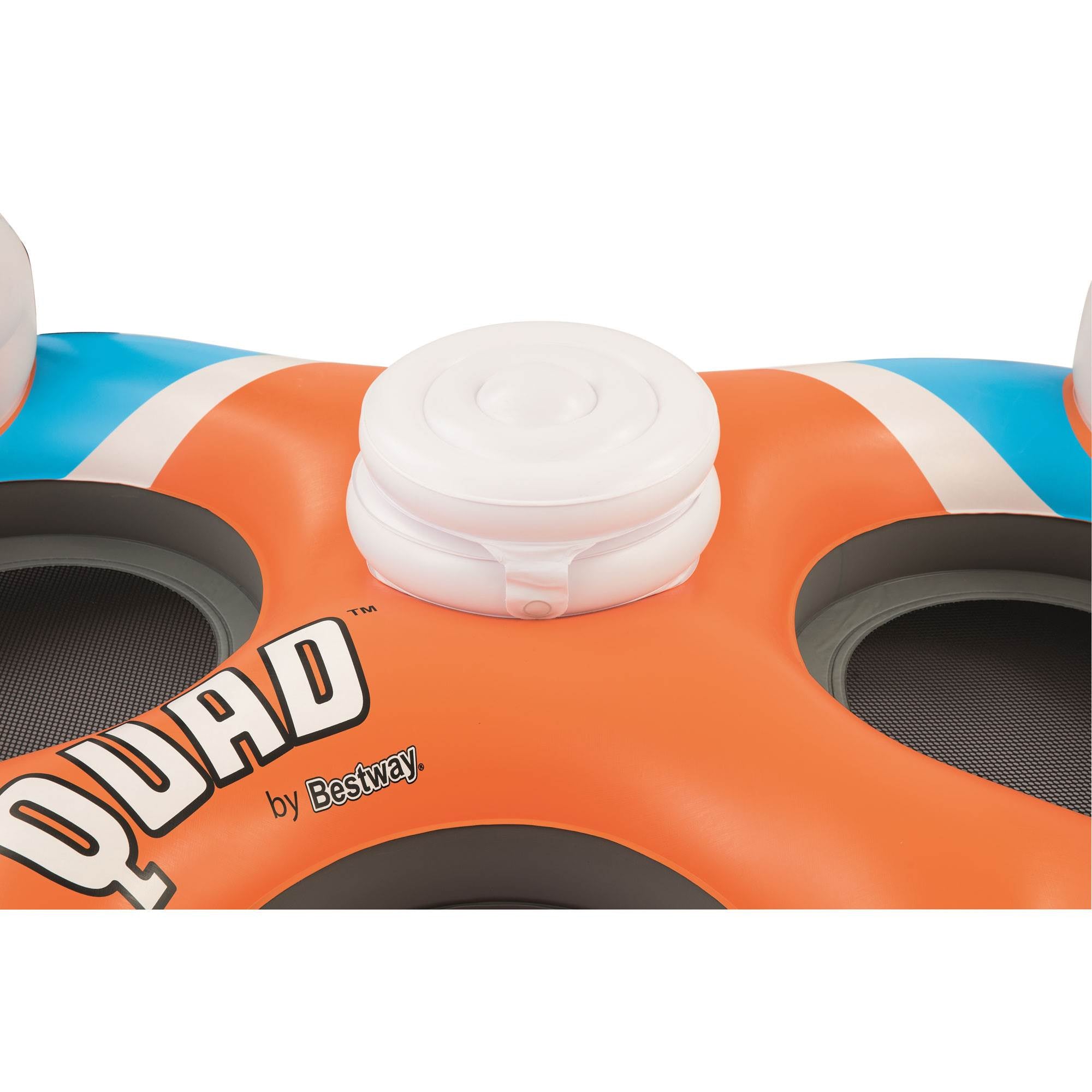 Bestway 101-Inch Rapid Rider 4-Person Floating Island Raft w/ Coolers (6 Pack) - VMInnovations
