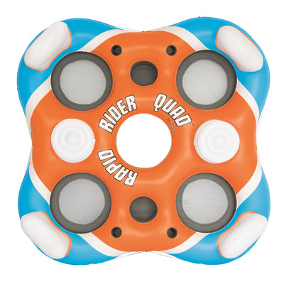 Bestway 101-Inch Rapid Rider 4-Person Floating Island Raft w/ Coolers (6 Pack) - VMInnovations