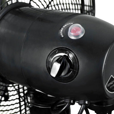 Luma Comfort 3 Speed Oscillating Misting Cooling Floor Pedestal Fan (2 Pack)