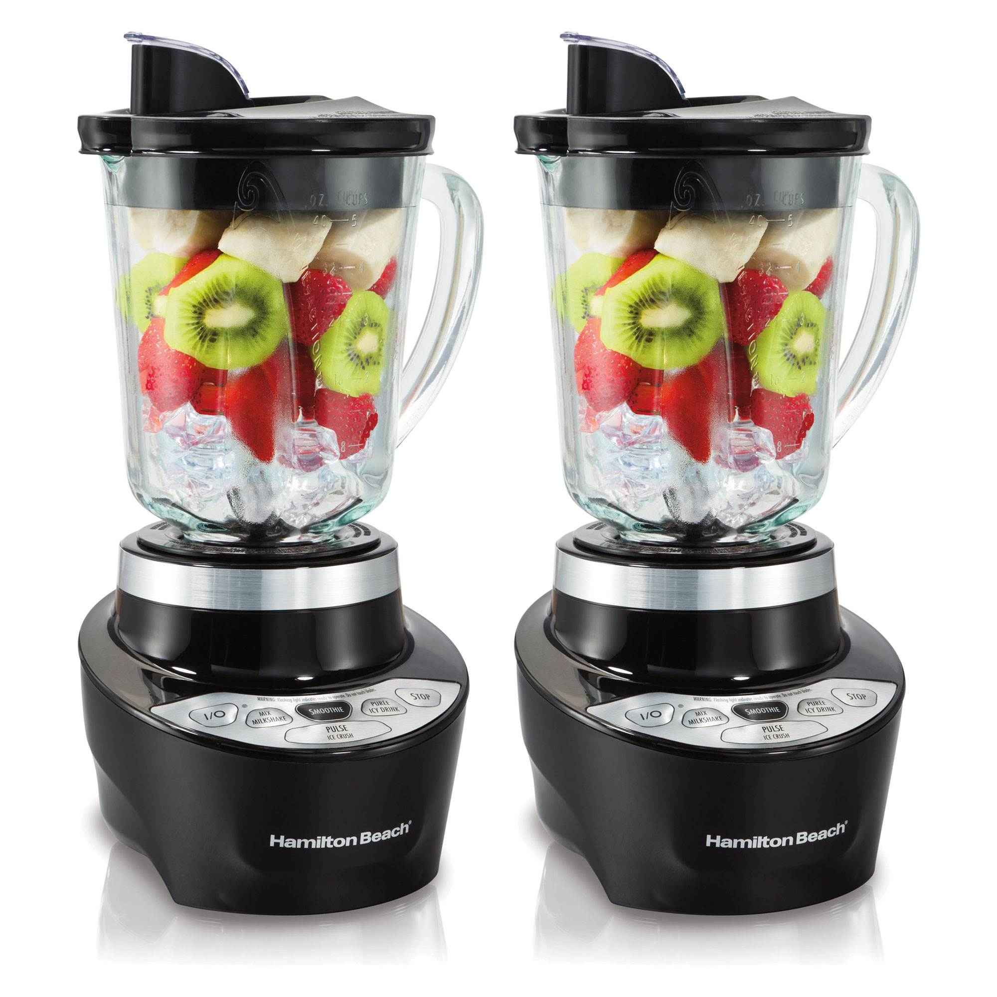Hamilton Beach 40 Oz. 700W Wave-Action Powerful Smoothie Smart Blender (2 Pack)