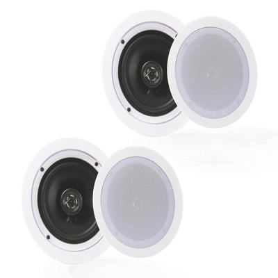 Pyle Audio PDIC1651RD 5.25 Inch 2 Way 150W Home Ceiling Wall Speakers (4 Pairs) - VMInnovations