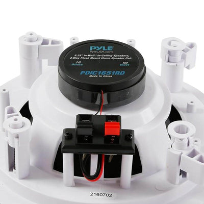 Pyle Audio PDIC1651RD 5.25 Inch 2 Way 150W Home Ceiling Wall Speakers (4 Pairs) - VMInnovations