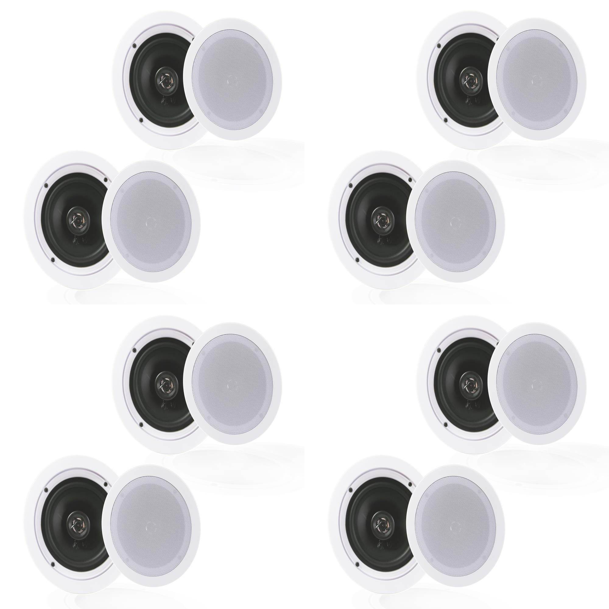 Pyle Audio PDIC1651RD 5.25 Inch 2 Way 150W Home Ceiling Wall Speakers (4 Pairs) - VMInnovations