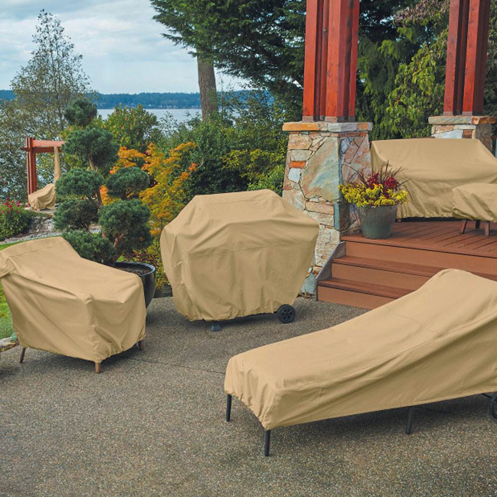 Classic Accessories 58952 Terrazzo Outdoor Patio Chaise Lounge Cover, Medium
