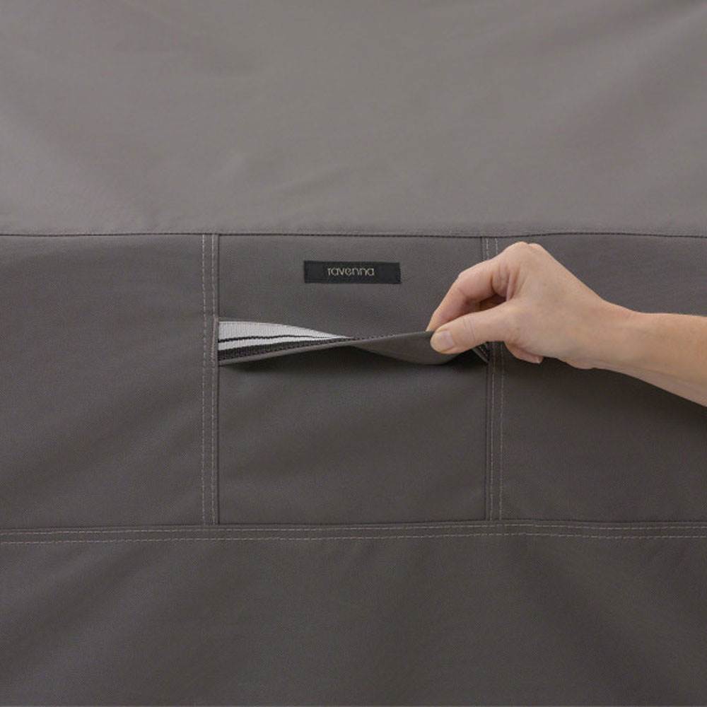 Classic Accessories Ravenna Kettle Performer Outdoor Patio Grill Cover, Espresso