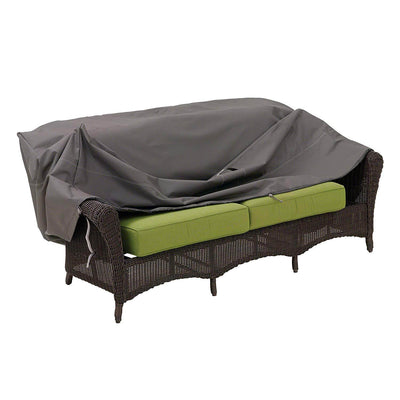 Classic Accessories Ravenna Patio Loveseat Waterproof Cover, Large, Dark Taupe